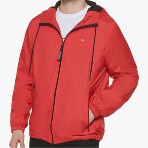 CALVIN KLEIN HOOKED FLEECE JACKET